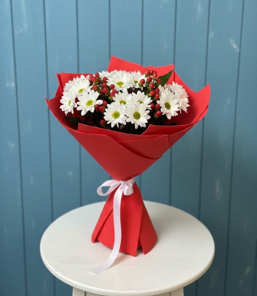 Букет цветов из: Хризантемы в Хучнях