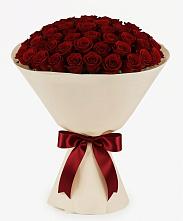 Букет 101 Бордовая роза Блэк Бакарра в Хучнях