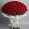 Букет 101 Красная роза Блэк Мэджик в Хучнях