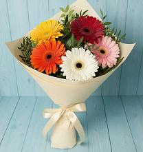 Букет цветов из:  Герберы #REPLACE_PRED# Хучнях
