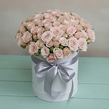 Цветочная композиция из Розы в шляпной коробке #REPLACE_PRED# Хучнях