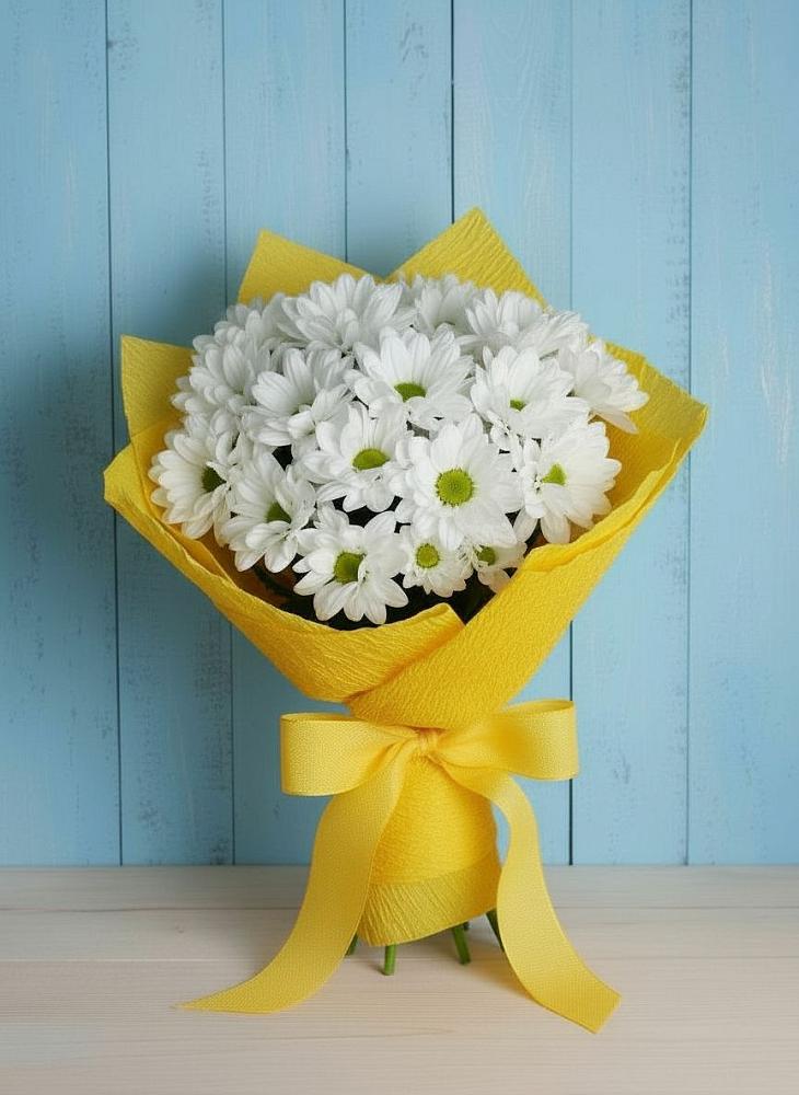 Букет цветов из: Хризантемы в Хучнях
