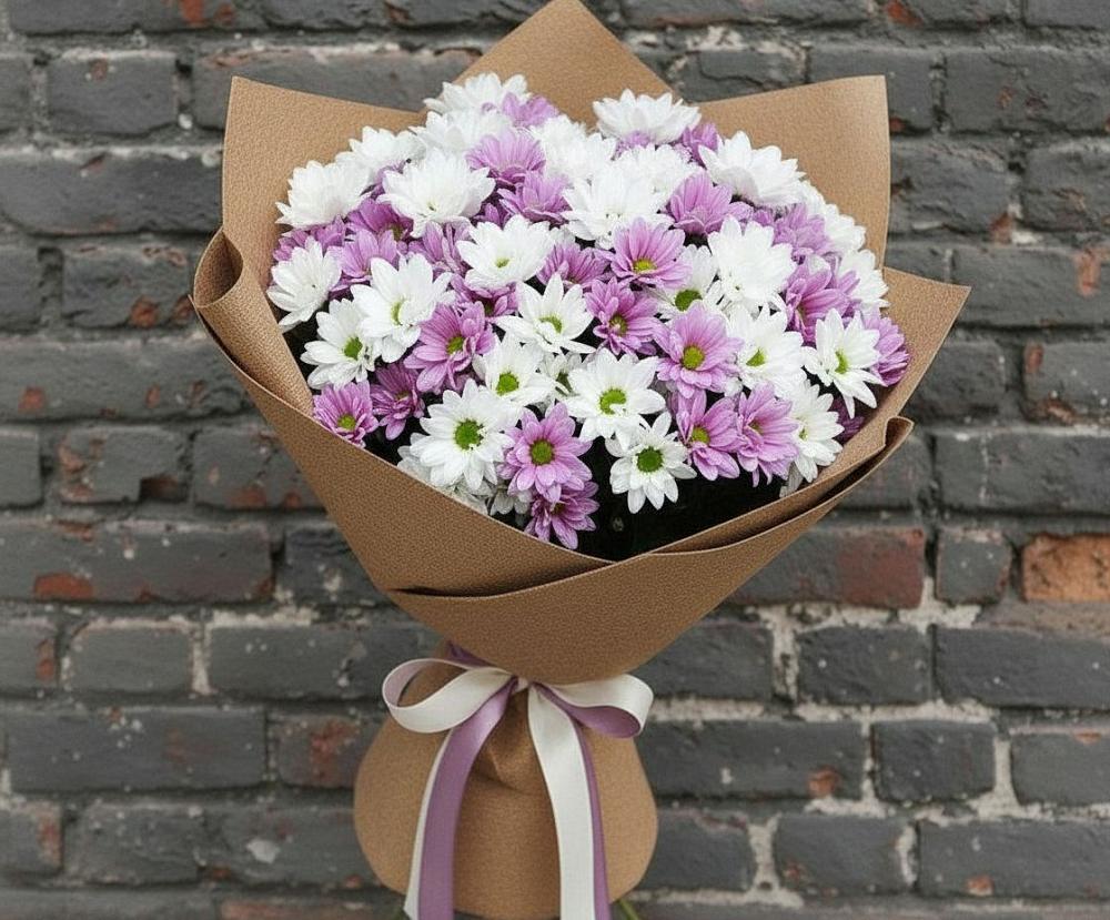 Букет цветов из: Хризантемы в Хучнях