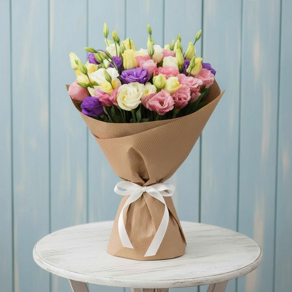 Букет цветов из: Лизиантусы в Хучнях