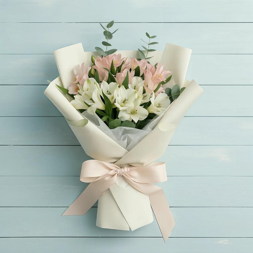 Букет цветов из: Альстромерии в Хучнях