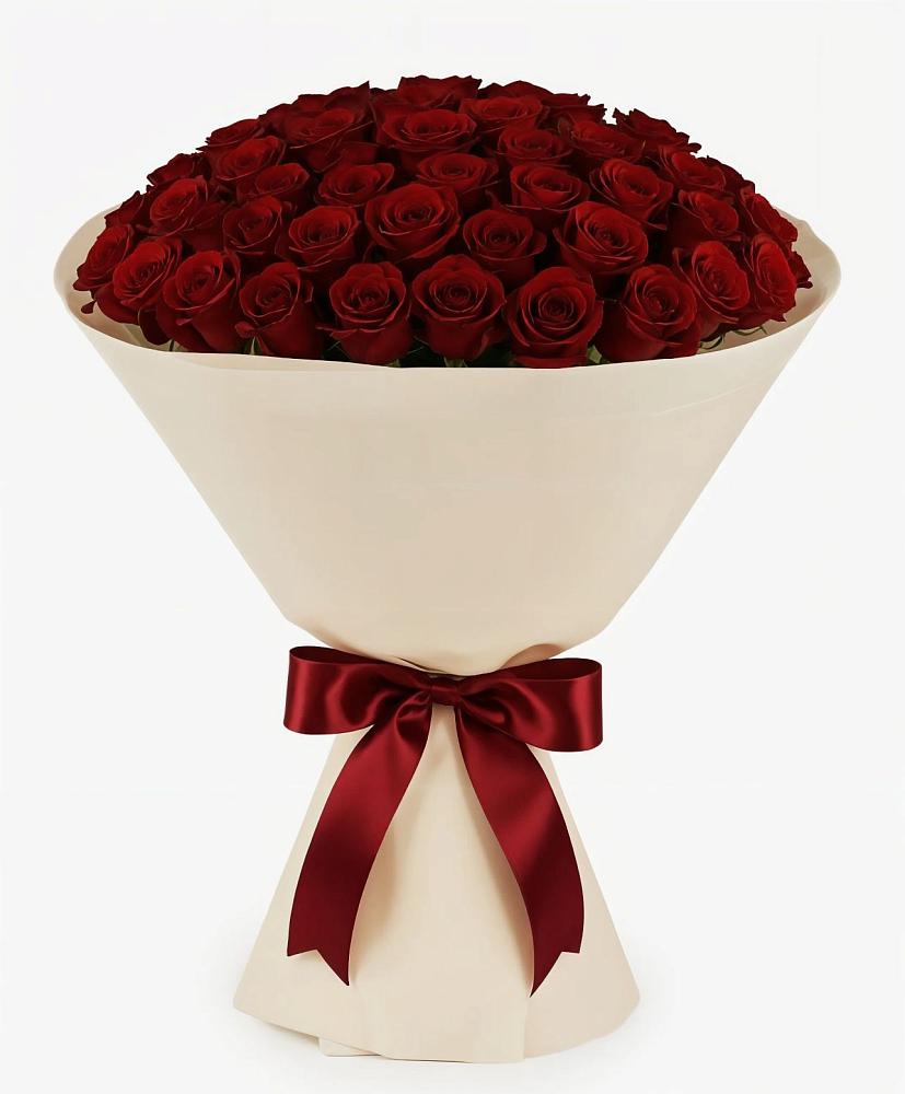 Букет 101 Бордовая роза Блэк Бакарра в Хучнях