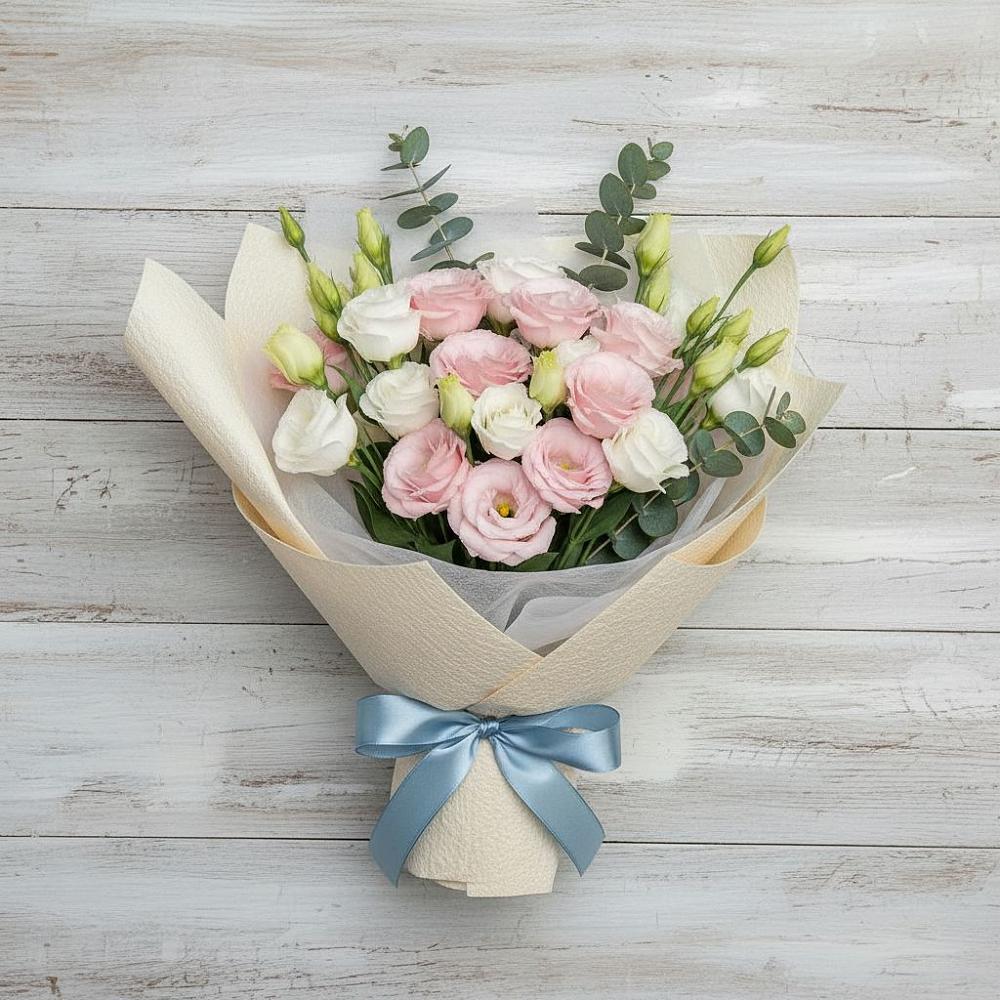 Букет цветов из: Лизиантусы в Хучнях